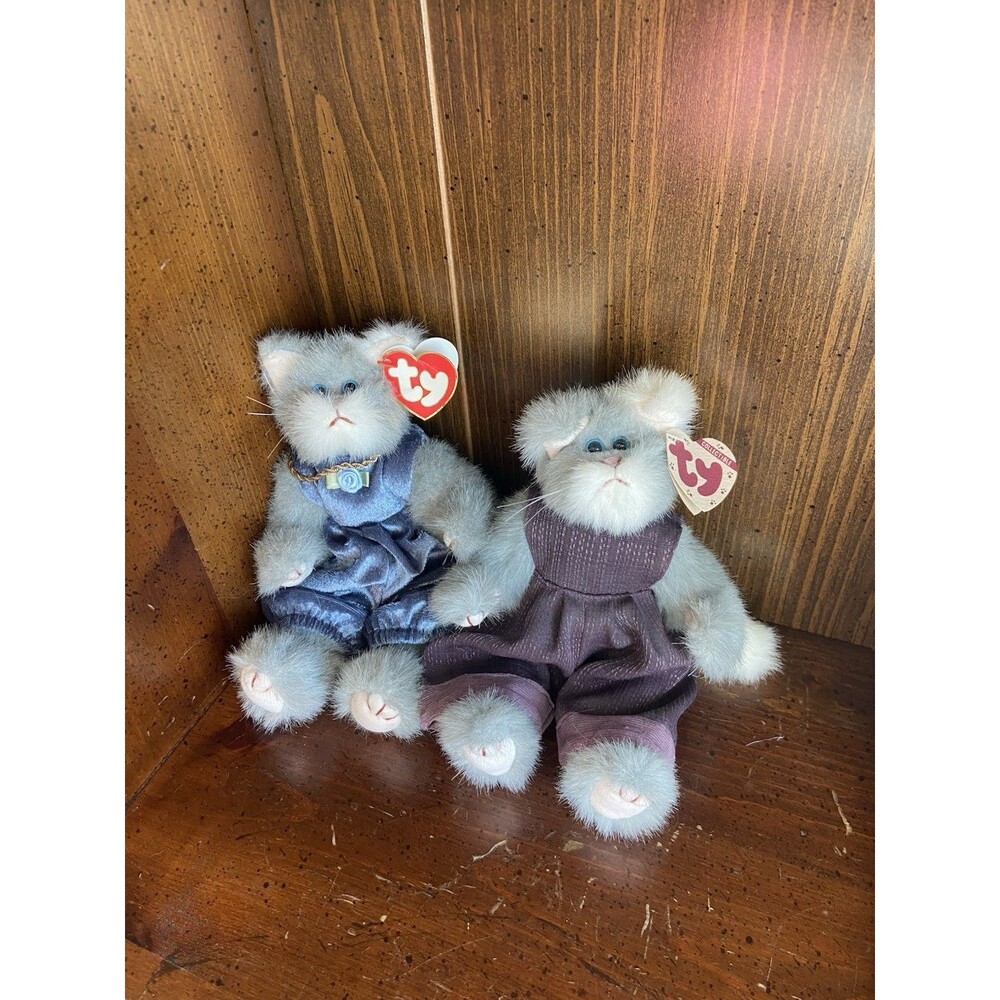 Ty Colletibles NWT Two Whiskers Nicholas Vintage Gen 5 SP FH Purple Tush